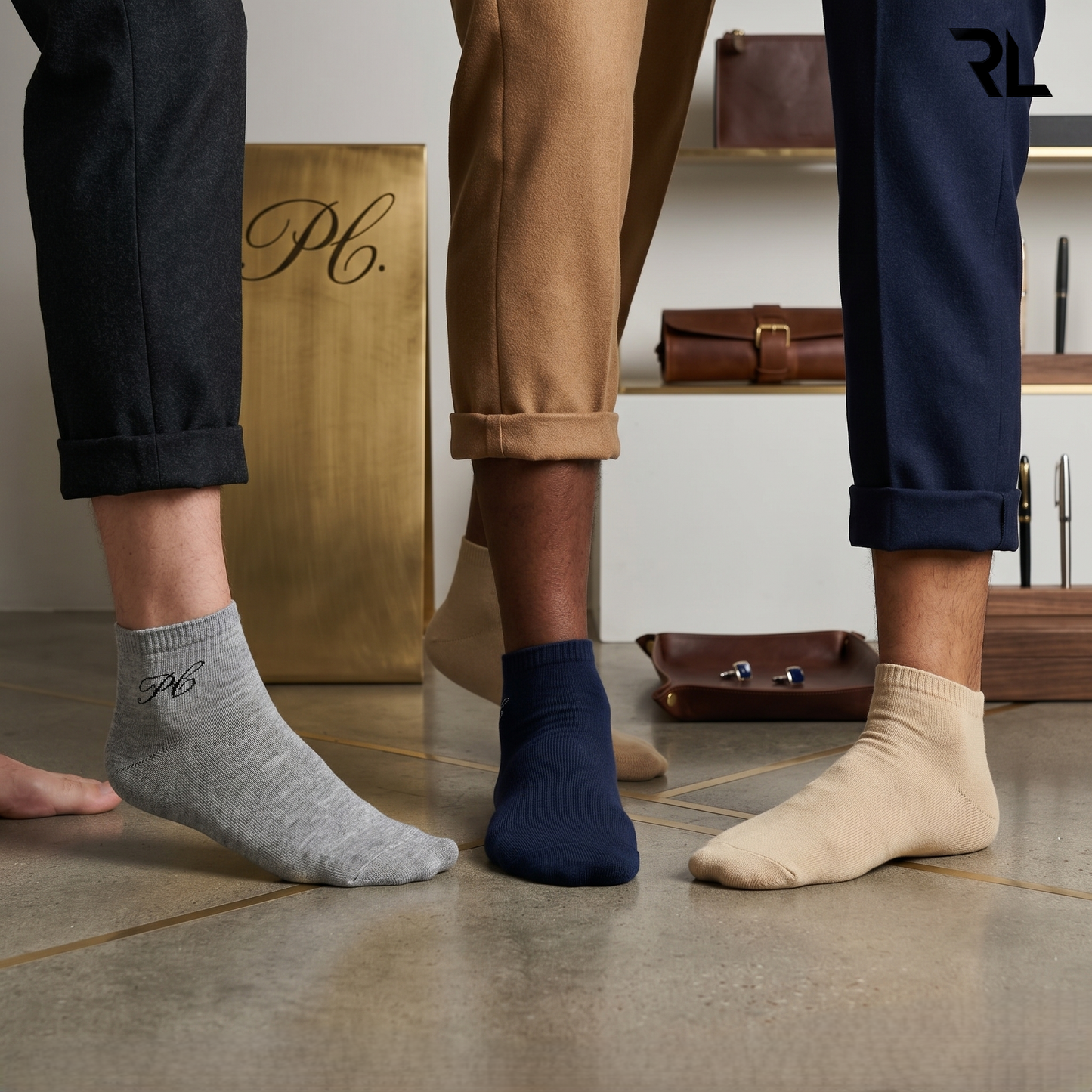 Thick Casual Ankle Socks - 3 in 1 Pack - S006