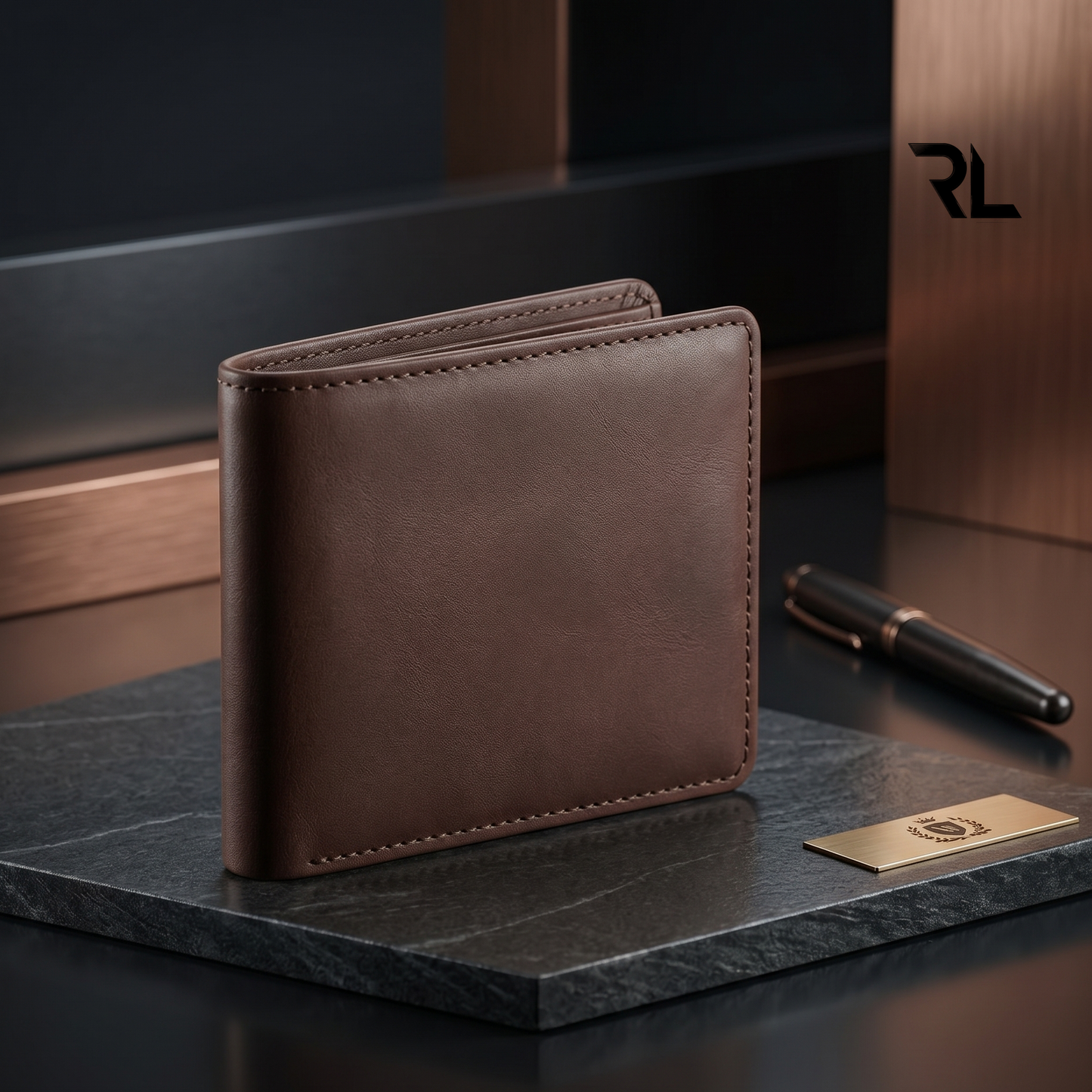 Vintage Leather Wallet for Men's - Brown