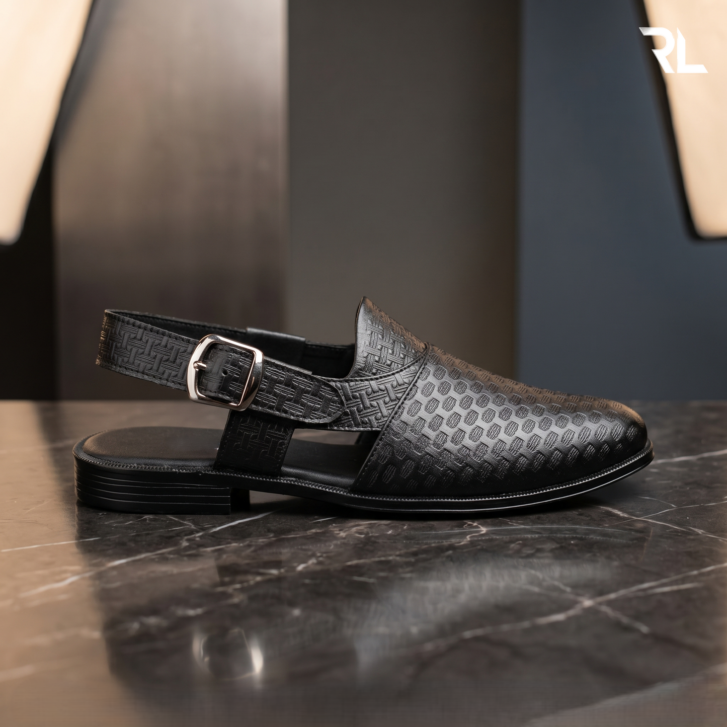 Leather Peshawari Sandal For Men's - 4002