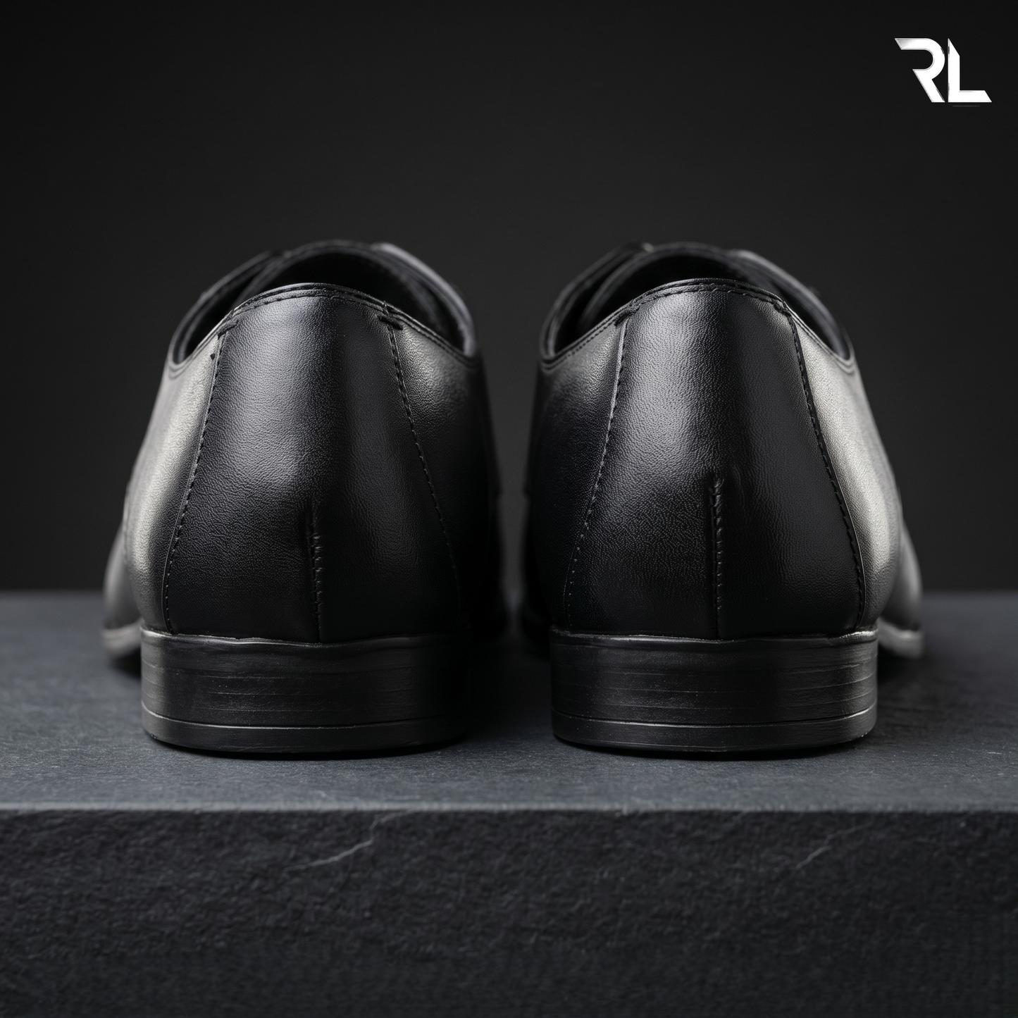 Leather Derby Formal Shoe - Black - 2003