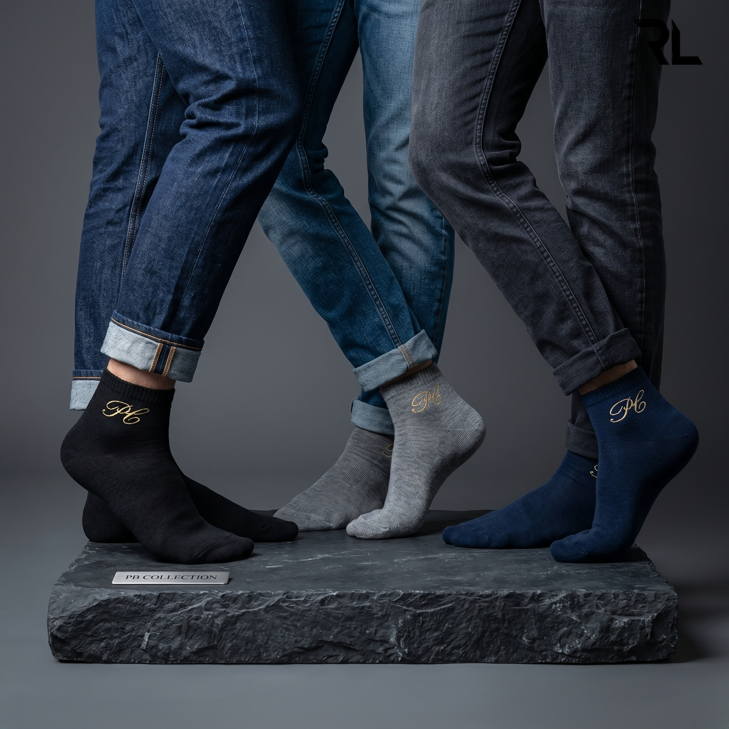 Thick Casual Ankle Socks - 3 in 1 Pack - S007