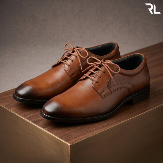 Derby Shoe for men's - Tan- 2004