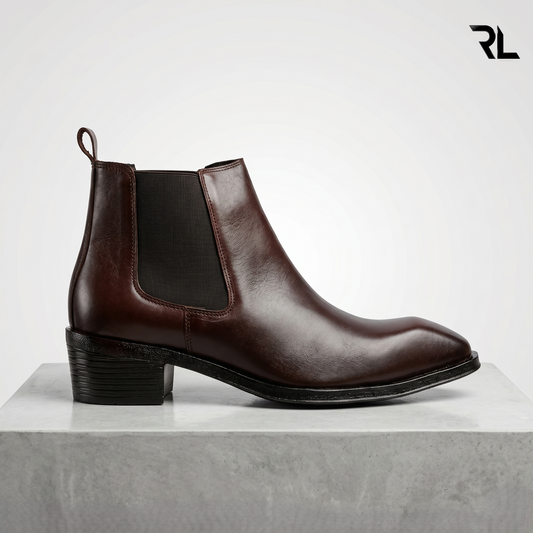Cuban Chelsea Boot For Men's - Brown - 1004