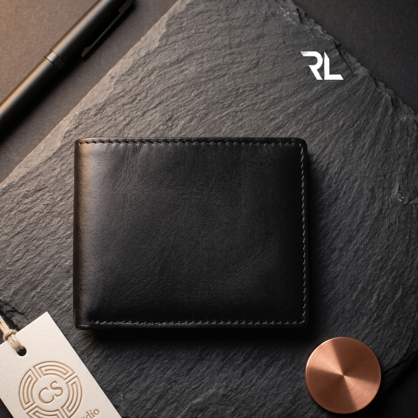 Leather Wallet for Men's - Black