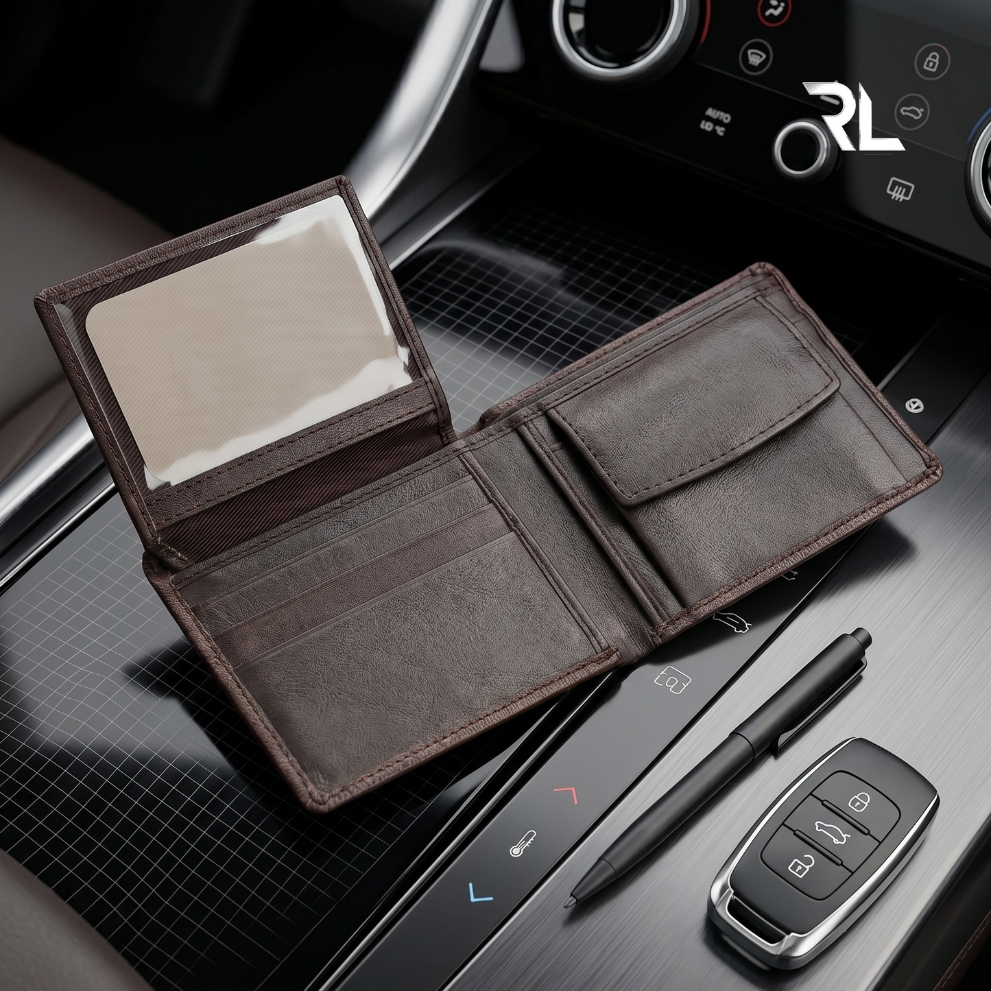 Brown Leather Wallet For Men's