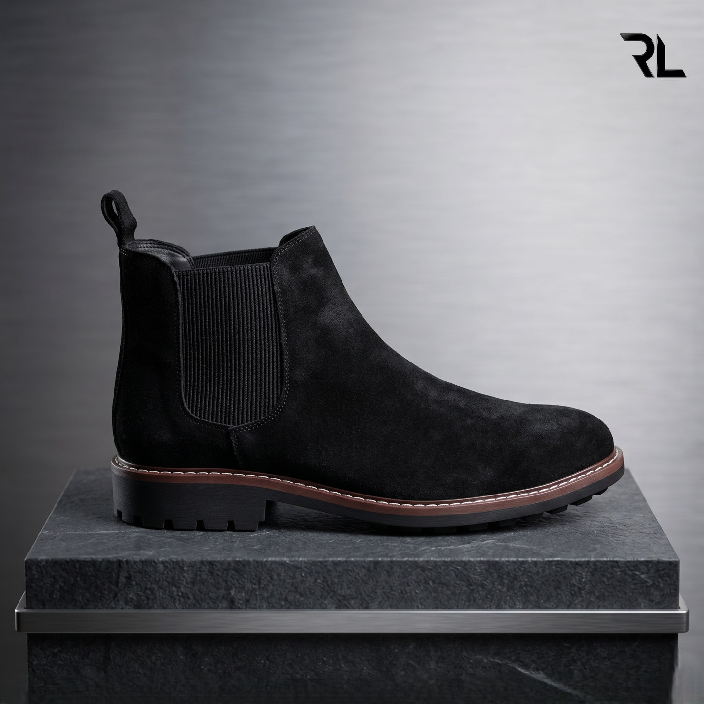 Suede Leather Chelsea Boot - 1002