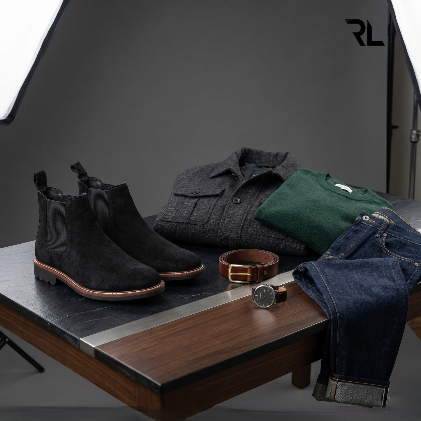 Suede Leather Chelsea Boot - 1002