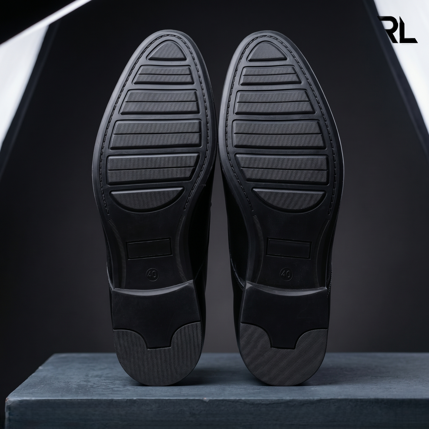 Leather Derby Formal Shoe - Black - 2003