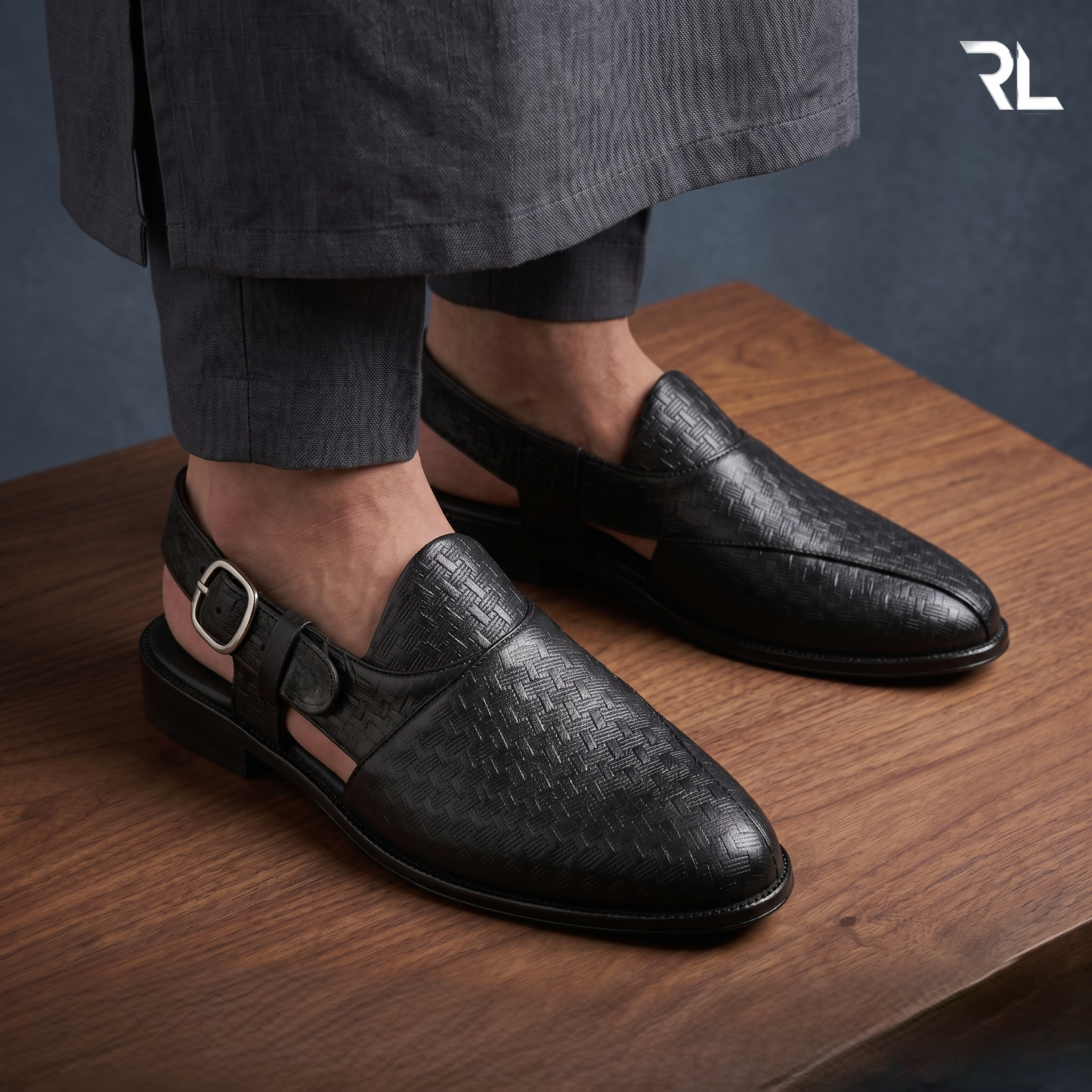 Leather Peshawari Sandal For Men's - 4002