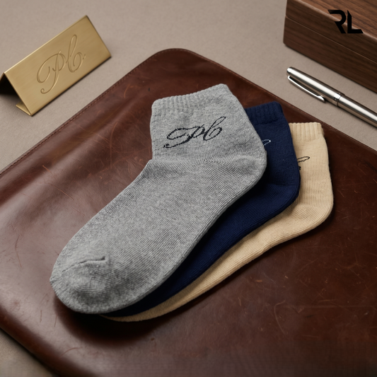 Thick Casual Ankle Socks - 3 in 1 Pack - S006
