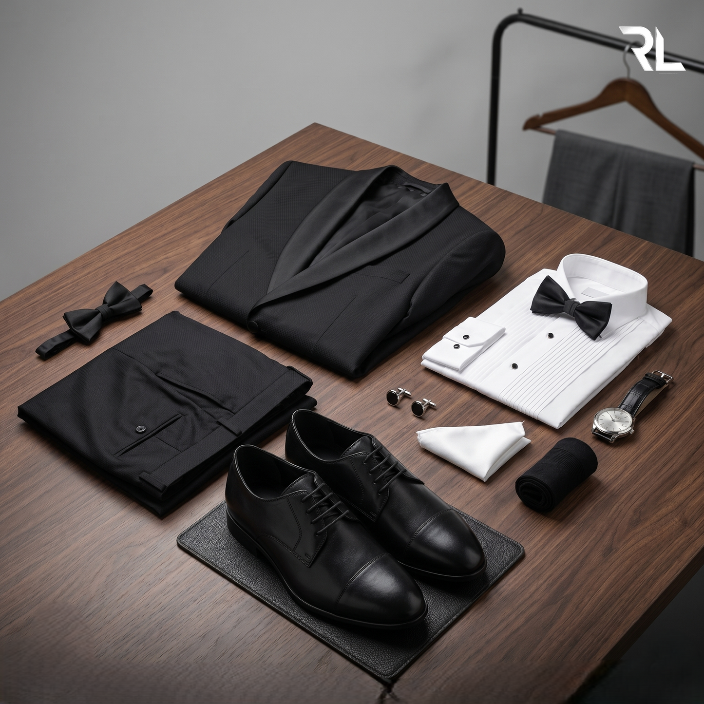 Leather Derby Formal Shoe - Black - 2003