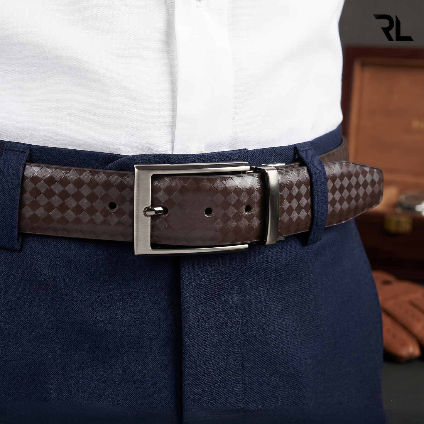 Reversible belt for men