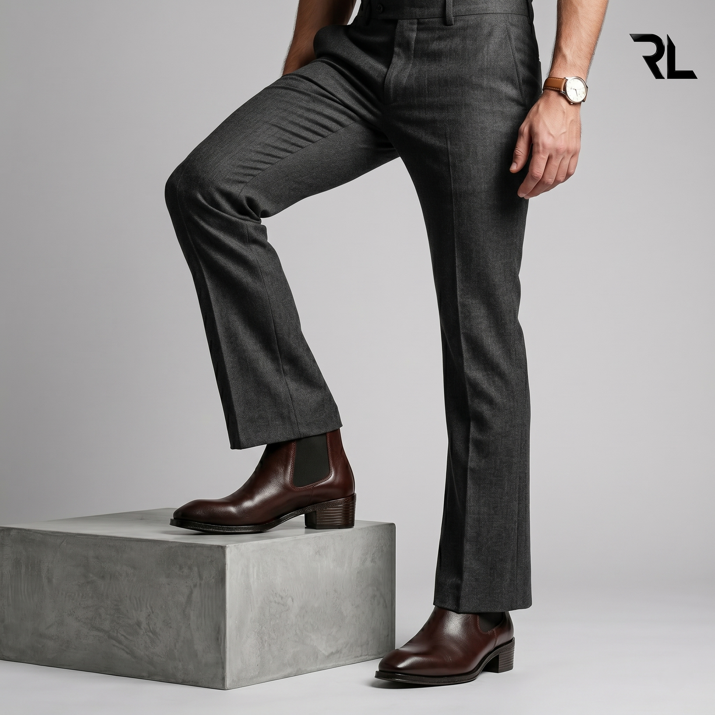 Cuban Chelsea Boot For Men's - Brown - 1004