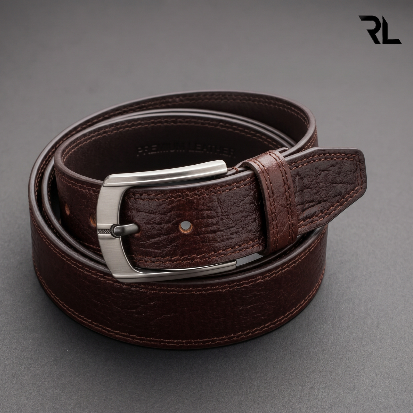Semi Formal Leather Belt for Men's - Brown