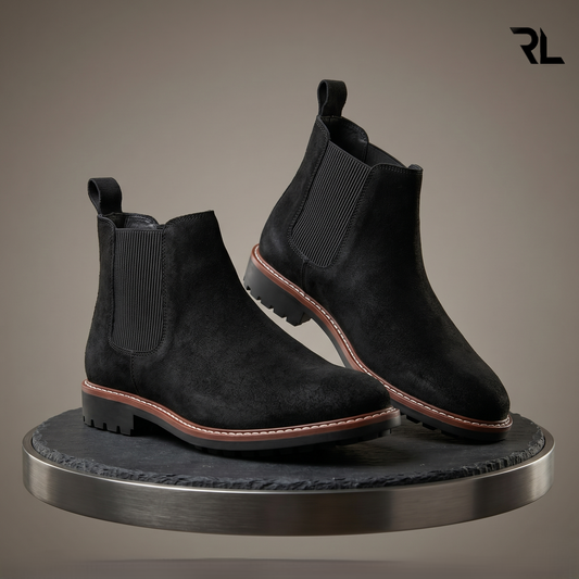 Suede Leather Chelsea Boot - 1002