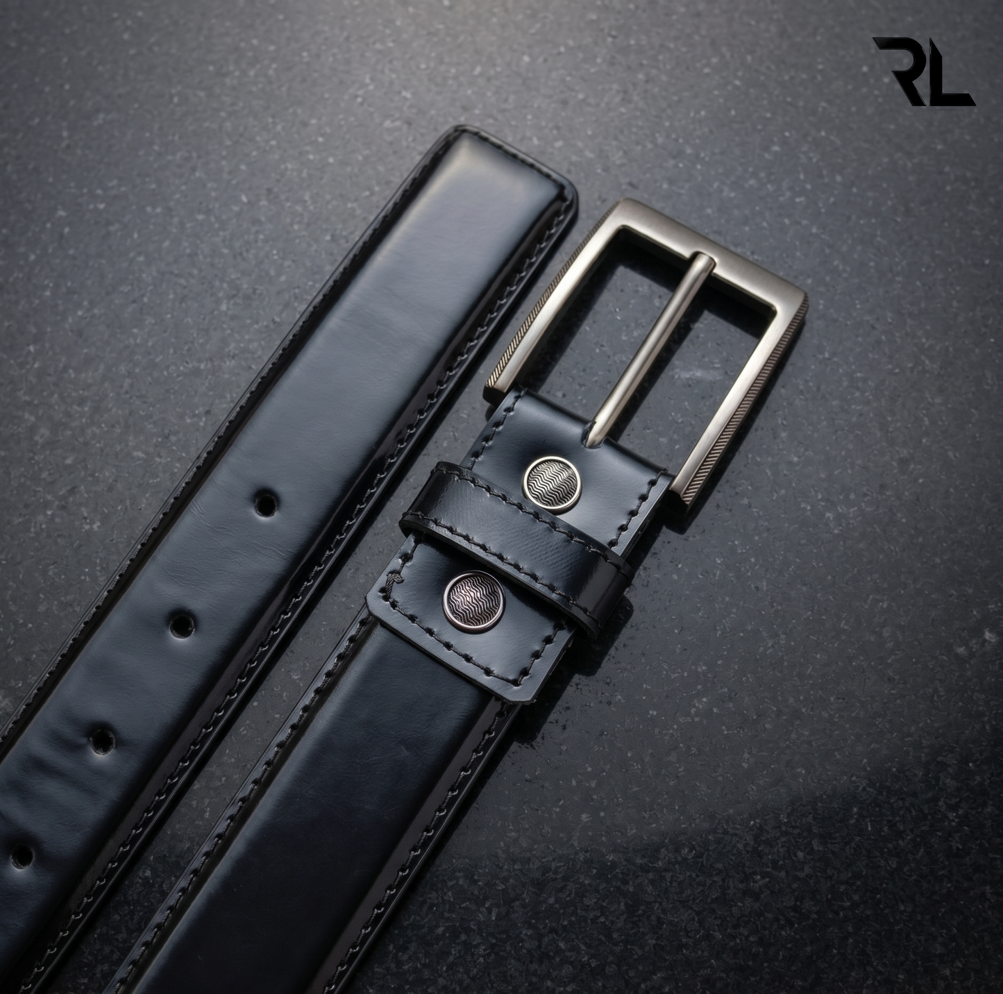 Classic Formal Leather Belt for men's - Black