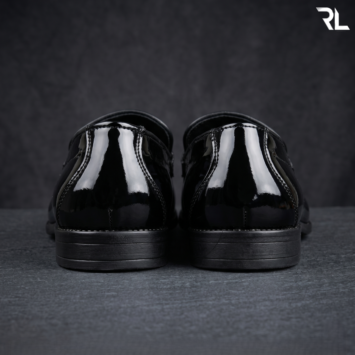 Patent Leather Tassel Loafer Black - 2015