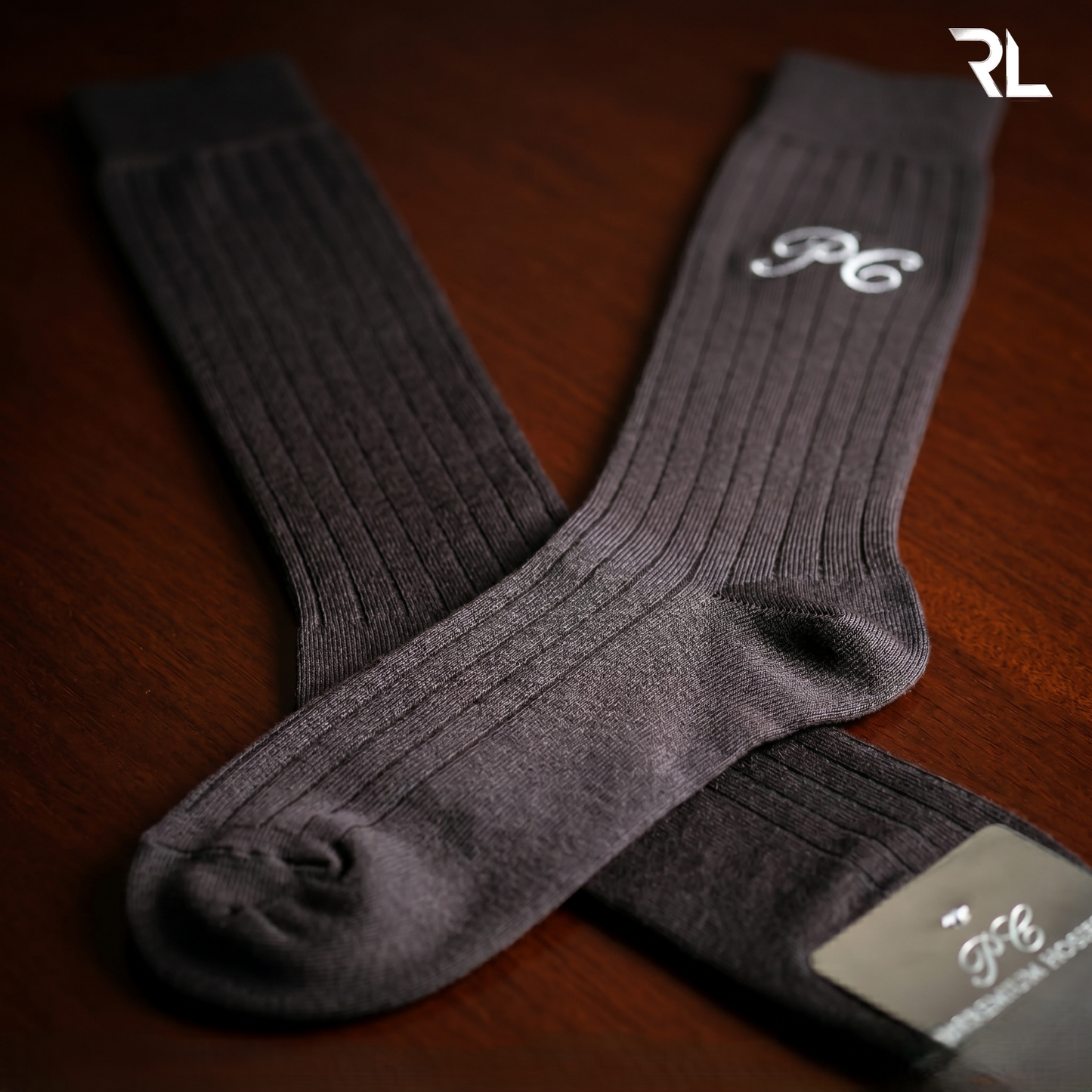 Thin Formal Full Socks - Brown ( 1 Pair ) S005
